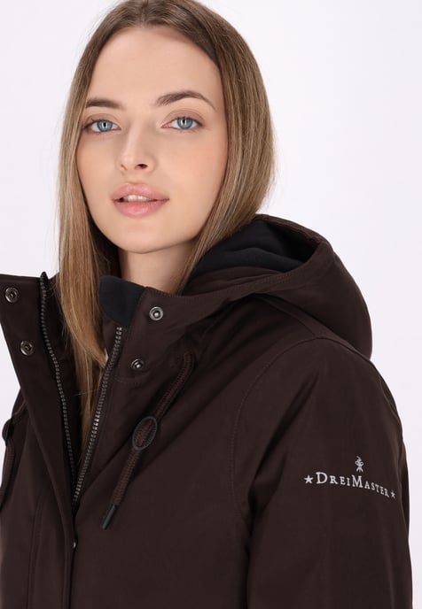 Dreimaster Winterjacke Damen dunkelbraun - Image 5