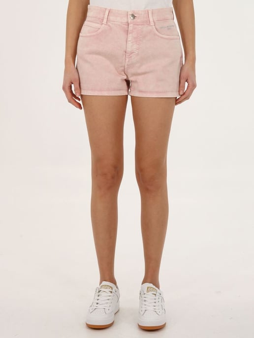 Embroidered Pink Shorts