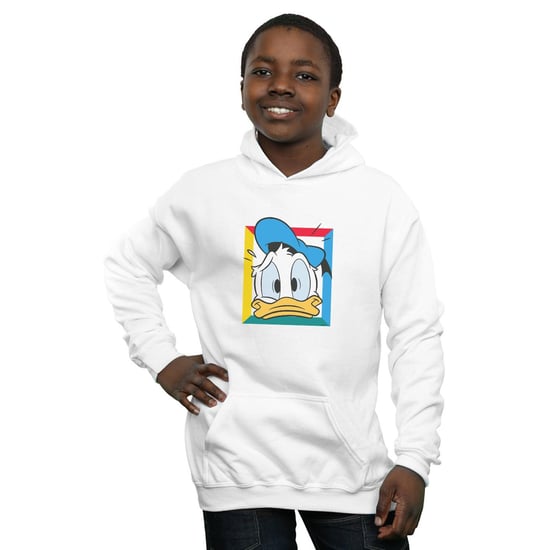 Disney Boys Donald Duck Panicked Hoodie (White)
