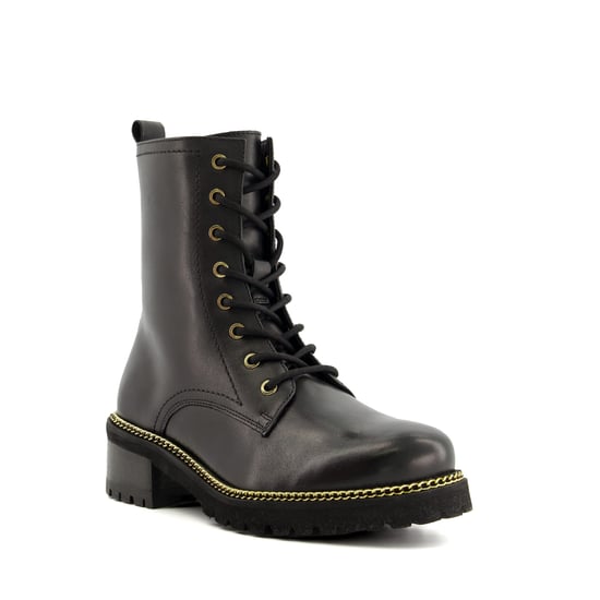 Dune Ladies Chain-Detail Combat Boots PAYDEN