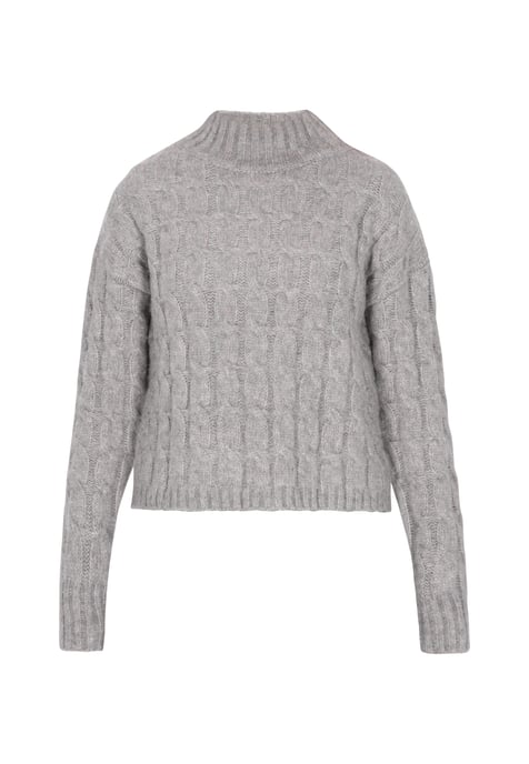 Dreimaster Pullover Damen Grau Melange - Image 1