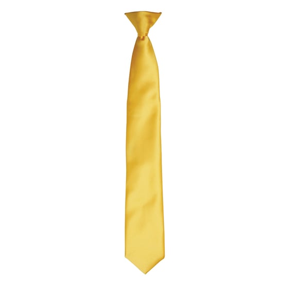 Premier Colours Mens Satin Clip Tie (Sunflower)