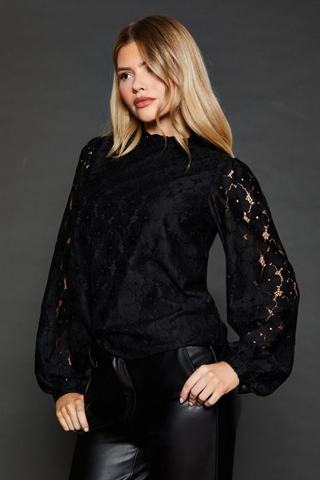 Black Lace Blouse