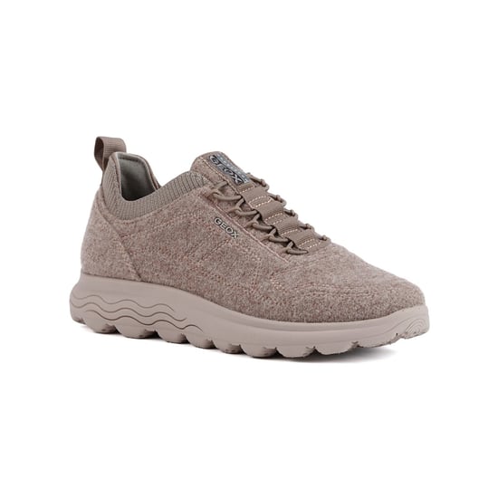 Geox D Spherica A Wollmischung Damen Sneakers In Dunkelrosa - Image 1