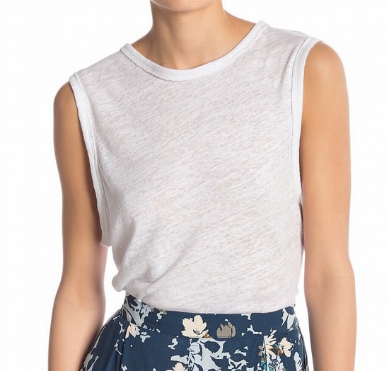 Free People Women's Top Blouse White Knit Bodysuit One-Piece