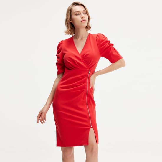 Jerseykleid mit seitlichem Reißverschluss - Image 1