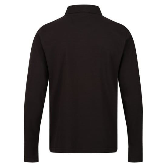 Regatta Mens Pro Long-Sleeved Polo Shirt (Black)