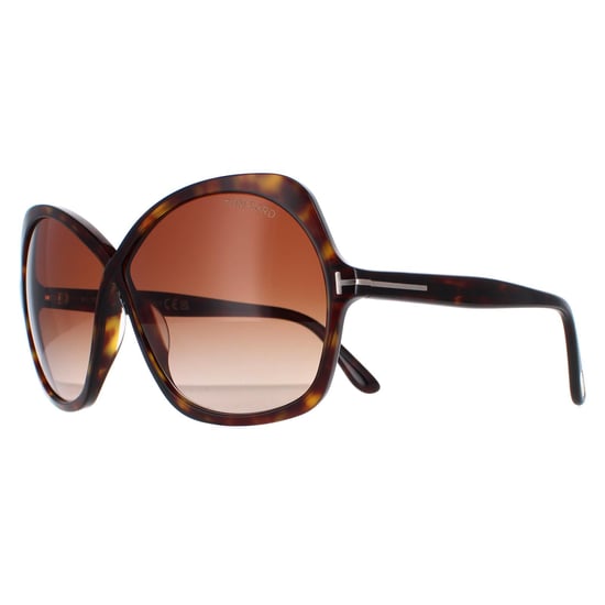 Tom Ford Butterfly Womens Dark Havana Brown Gradient Rosemin FT1013