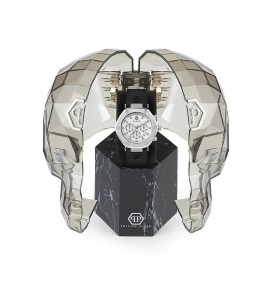 Philipp Plein The Hexagon Chrono Herren Schwarze Uhr PWZBA0123 - Image 4