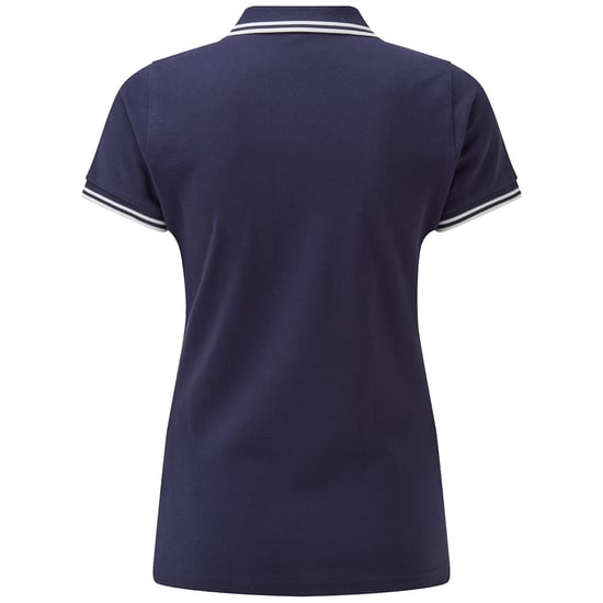 Asquith & Fox Womens/Ladies Classic Fit Tipped Polo (Navy/White)
