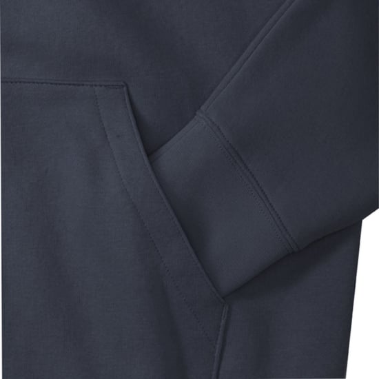 Russell Mens Authentic Full Zip Hooded Sweatshirt / Hoodie (Convoy Grau) - Image 5