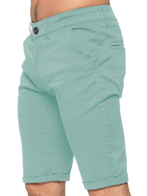 Enzo Herren Slim Fit Stretch Chino Shorts - Image 2