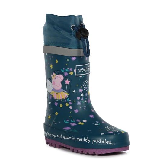 Regatta Childrens/Kids Fantasy Peppa Pig Splash Gummistiefel (Gulfstream) - Image 3