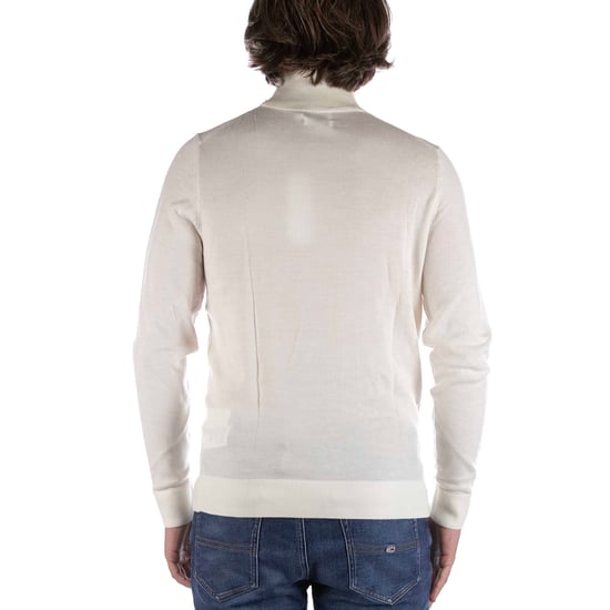 Calvin Klein Superior Wool Turtle Cream Sweater