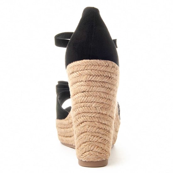Montevita Wedge Sparto Sandale Spartsum9 in Schwarz - Image 6