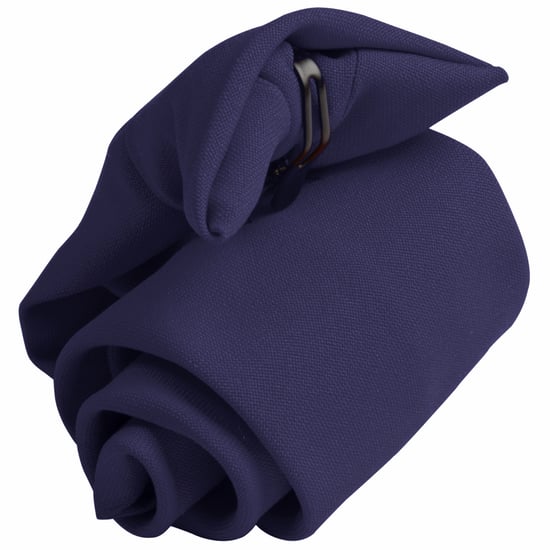 Premier Tie - Mens Plain Clip On Tie (Pack of 2) (Navy)