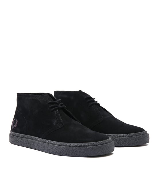 Boots Hawley Chukka daim Fred Perry Pour Homme en Noir - Image 2