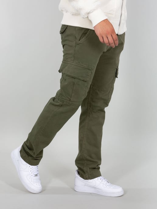 Alpha Industries Herren Agent Slim Cargo-Hose in Olivgrün - Image 1