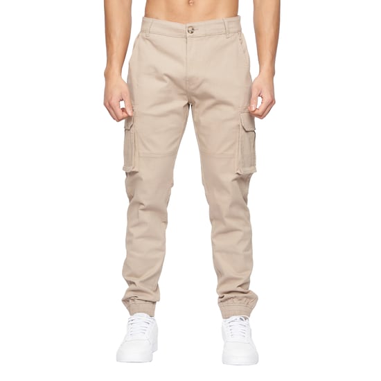 Crosshatch - "Frentons" Cargo-Hose für Herren (Steinfarben) - Image 1