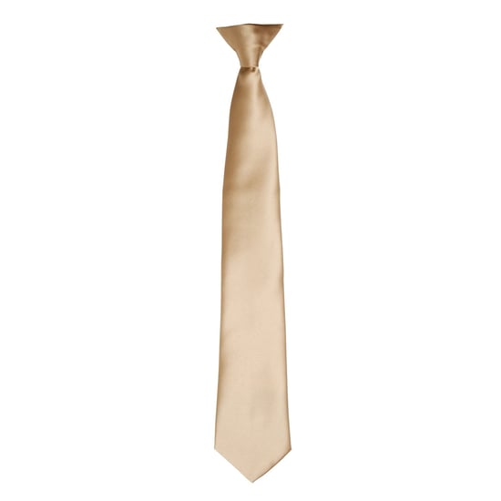 Premier Colours Herren Satin-Clip-Krawatte (Khaki) - Image 1