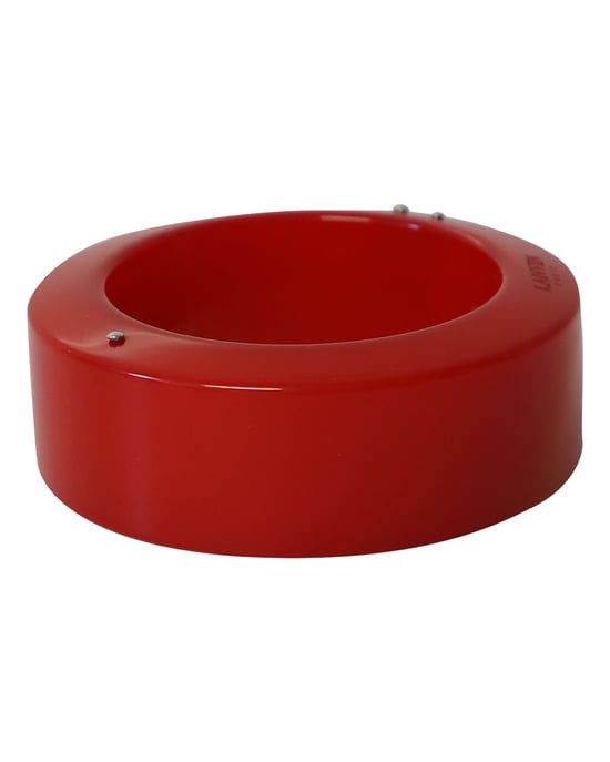 Lanvin Plexiglas Armreif in rotem Kunststoff - Image 4