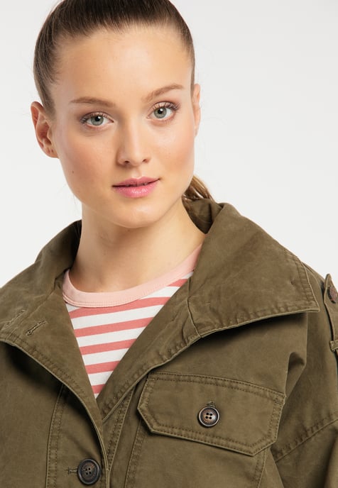 Dreimaster leichte Jacke Damen wüstengrün - Image 5