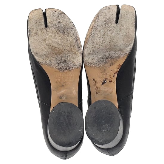 Maison Margiela Tabi 30 Ballerina-Pumps aus schwarzem Leder - Image 6