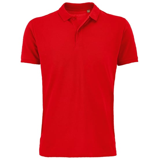 SOLS Herren Planet Pique Bio-Poloshirt (Rot) - Image 1