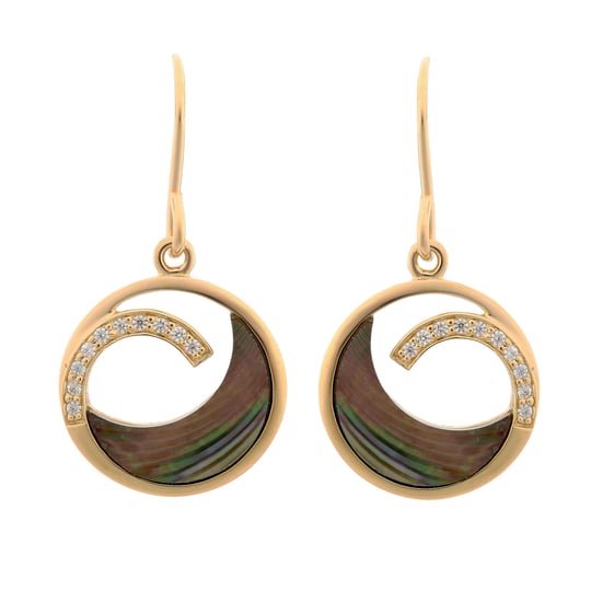 Orphelia 'Amelia' Damen 925 Sterling Silber Tropfenohrringe - Gold zo-7371 - Image 1