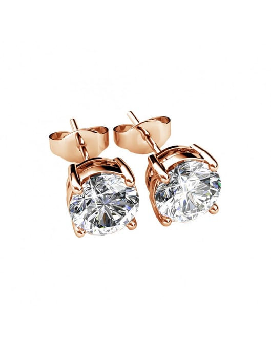 Mary Ohrringe - Rose Gold und Kristall - Image 3