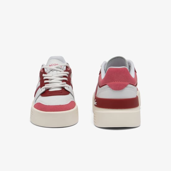 Women's Lacoste L002 Evo Trainers in White pink