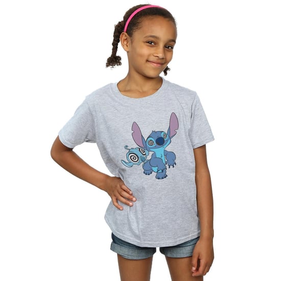 Disney Girls Lilo And Stitch Hypnotized Cotton T-Shirt (Sports Grey)