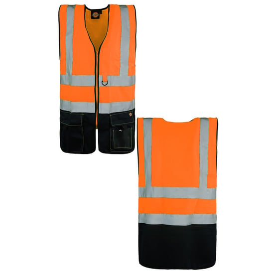 Dickies Zwei-Ton-Hi-Vis-Herren Orangenweste - Image 3