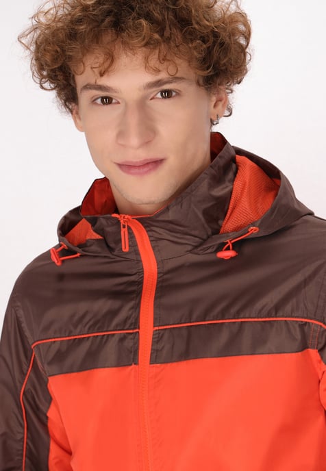 Mo Jacke Herren Orange Braun - Image 5