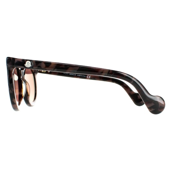 Moncler Round Womens Coloured Havana Bordeaux Mirror  ML0015
