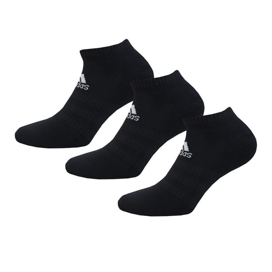 Lot 3 paires chaussettes basses non-matelassées adidas Pour Homme en Noir - Image 1