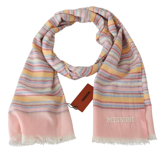 Echarpe unisexe en cachemire multicolore pour hommes Missoni - Image 3