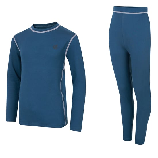 Dare 2B Childrens/Kids Pow II Plain Base Layer Set (Moonlight Denim)
