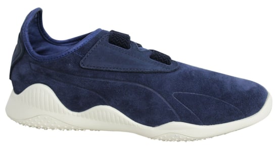 Puma Mostro Navy Strap Up Leather Suede Mens Trainers 363450 01 B13B