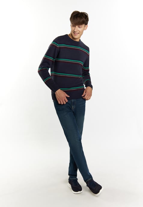 Mo Pullover Herren Marine Mehrfarbig - Image 2