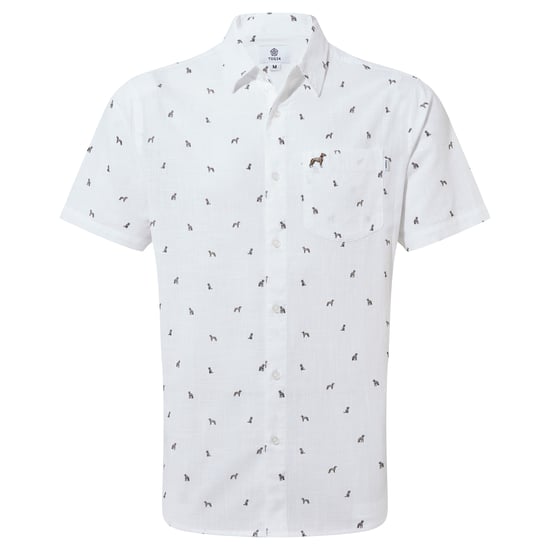 Floyd Mens Short Sleeve Shirt Optic White