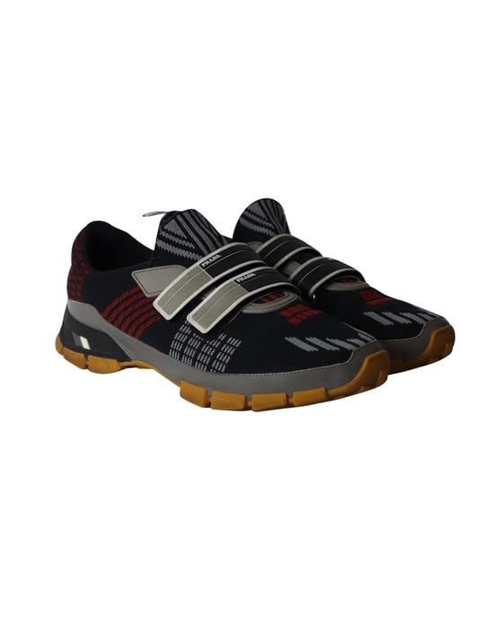 Prada Querschnitt Sneakers in mehrfarbigem Strick - Image 3