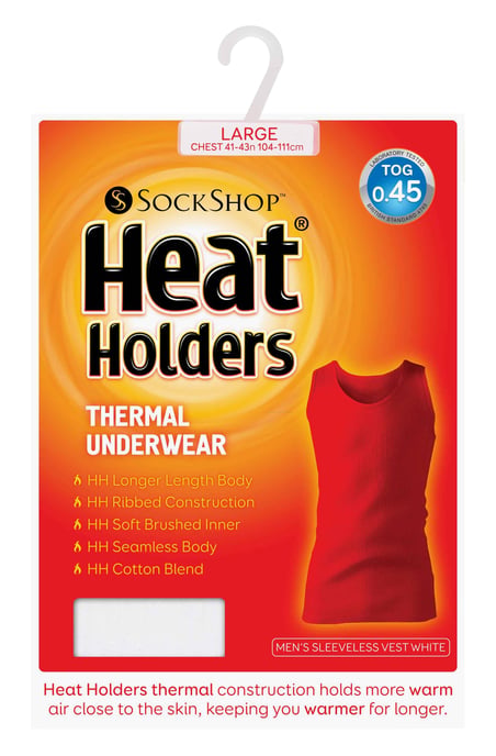 Heat Holders - Herren-Baumwoll-Thermounterwäsche ärmellose Weste - Image 2