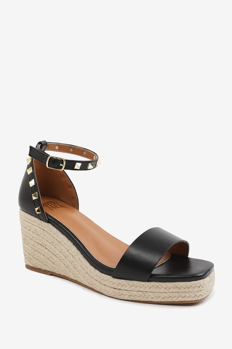 Wheres That From Womens 'Sawyer' Wide Fit Wedge Sandals With Gladiator Ankle Strap