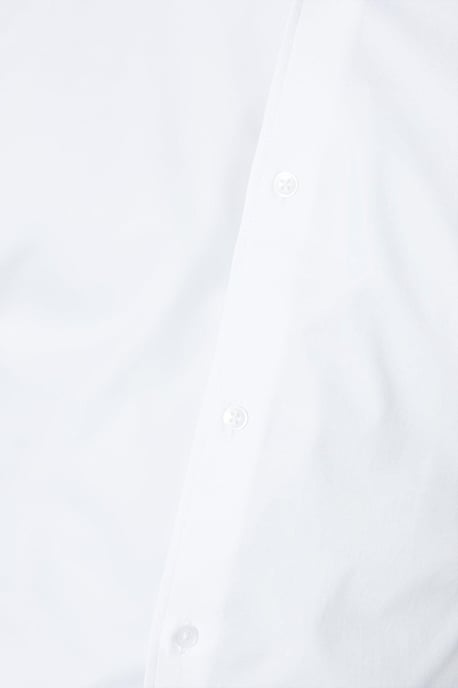 White Slim Fit Long Sleeve Easy Iron Shirt - Image 5