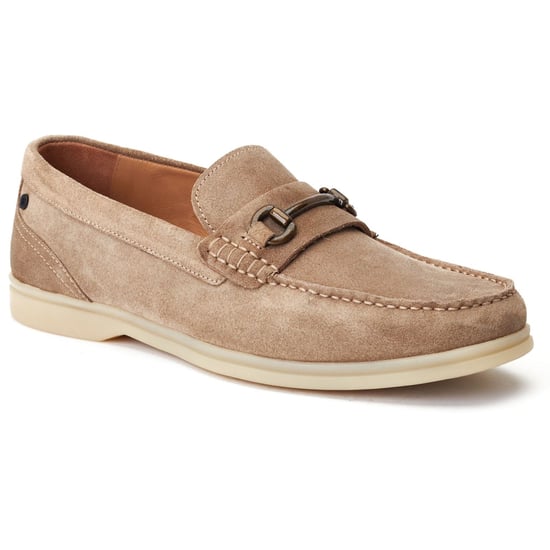 Base London Snapper Leder Herren Sand Loafers - Image 1