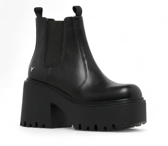 Windsor Smith Schwarze Leder Plateau Chelsea Boots - Tricky - Image 3