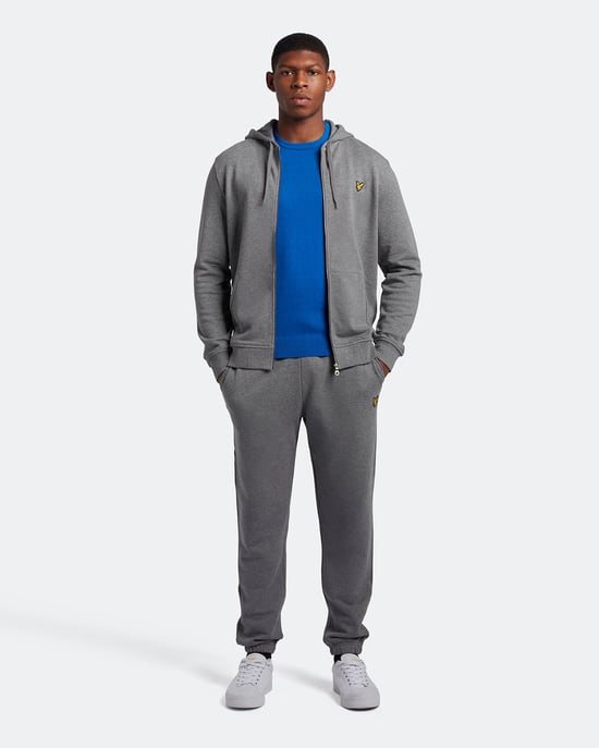 Lyle & Scott Baumwolle-Merino-Pullover mit Rundhalsausschnitt in Blau - Image 2