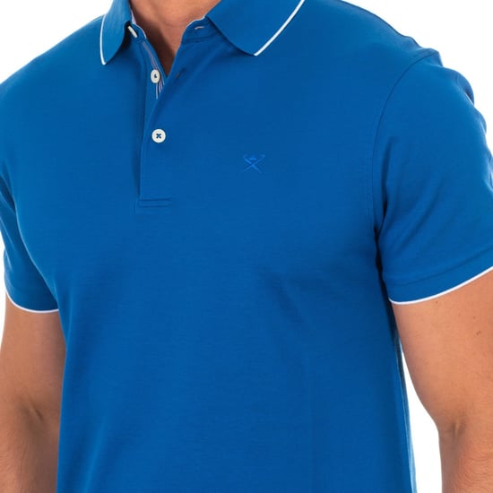 Men's short-sleeved polo shirt with lapel collar HM561801