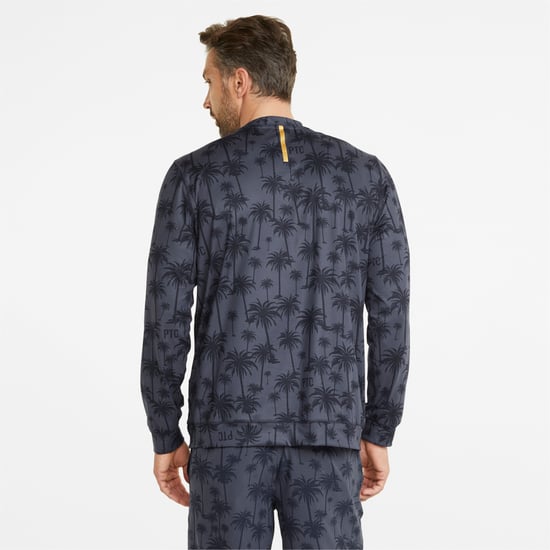 Puma X Ptc Palm Tree Crew Neck Herren Navy Pullover - Image 2